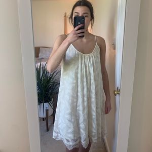 Altar’d State Cream Lace Shift Dress